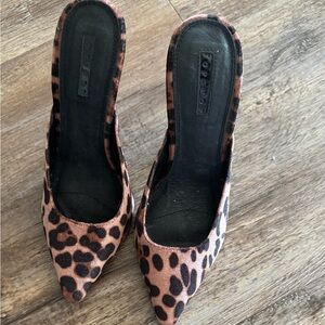 Topshop Leopard Print Heels